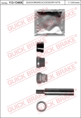 Zestaw tulei prowadzących zacisk hamulca QUICK BRAKE 113-1340X