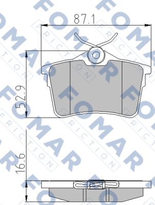 Klocki hamulcowe FOMAR FRICTION FO 935781