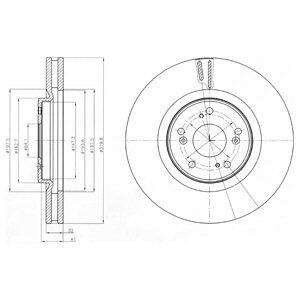 Tarcza hamulcowa DELPHI BG4225