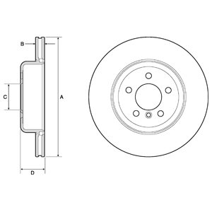 Tarcza hamulcowa DELPHI BG4752C