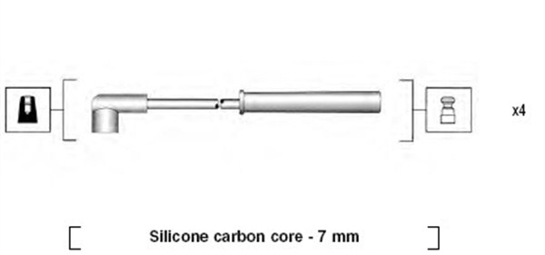 Przewody zapłonowe MAGNETI MARELLI 941385040937