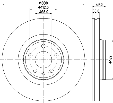 Tarcza hamulcowa HELLA PAGID 8DD 355 125-171