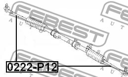 Drążek kierowniczy FEBEST 0222-P12