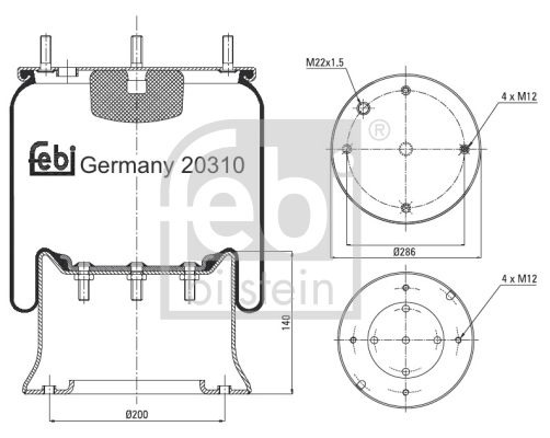 Miech powietrzny FEBI BILSTEIN 20310