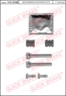 Zestaw tulei prowadzących zacisk hamulca QUICK BRAKE 113-1310X