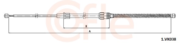 Cięgło, hamulec postojowy COFLE 92.1.VK038