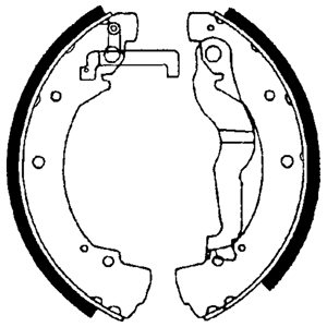 Szczęki hamulcowe DELPHI LS1656