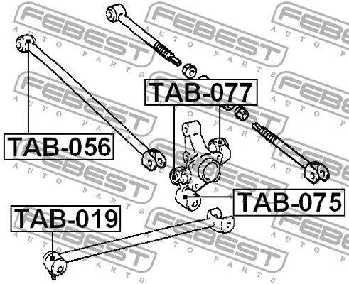 Tuleja wahacza FEBEST TAB-075