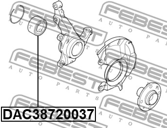 Łożysko koła FEBEST DAC38720037