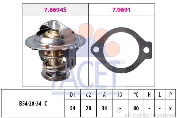 Termostat FACET 7.8694