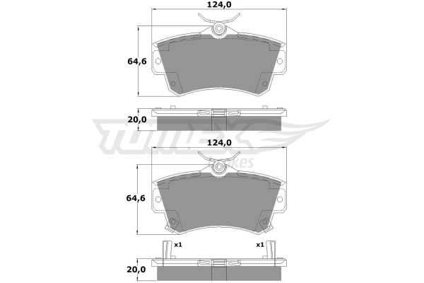 Klocki hamulcowe TOMEX BRAKES TX 14-97