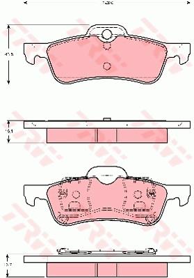 Klocki hamulcowe TRW GDB1477