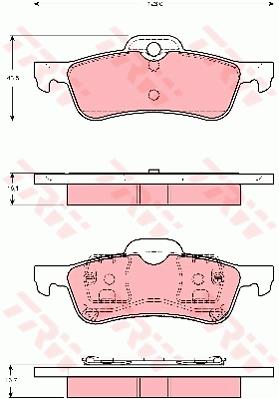 Klocki hamulcowe TRW GDB1477