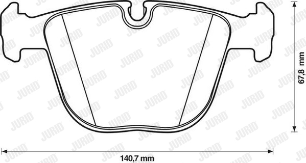 Klocki hamulcowe JURID 571991J