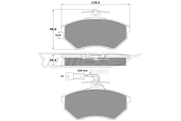 Klocki hamulcowe TOMEX BRAKES TX 10-111