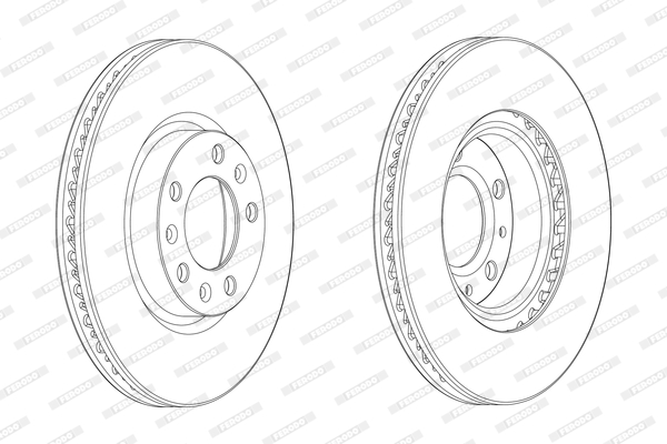 Tarcza hamulcowa FERODO DDF2405C