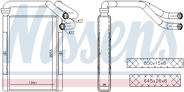 Nagrzewnica NISSENS 707093