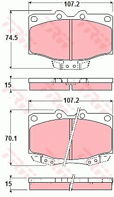 Klocki hamulcowe TRW GDB1133