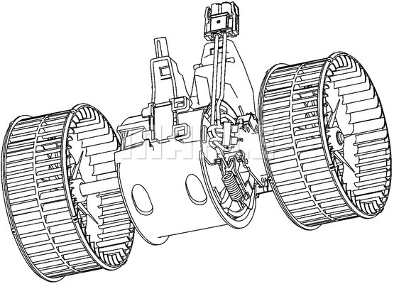 Wentylator wnętrza MAHLE AB 133 000P