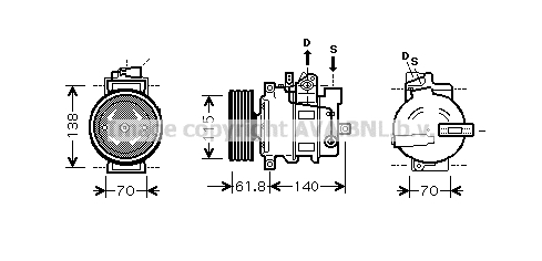 Kompresor klimatyzacji AVA QUALITY COOLING AIAK263