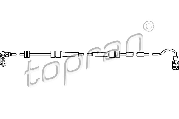 Czujnik ABS TOPRAN 722 807
