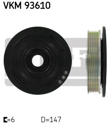 Koło pasowe wału korbowego SKF VKM 93610
