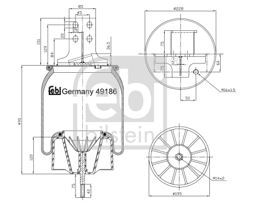 Miech powietrzny FEBI BILSTEIN 49186
