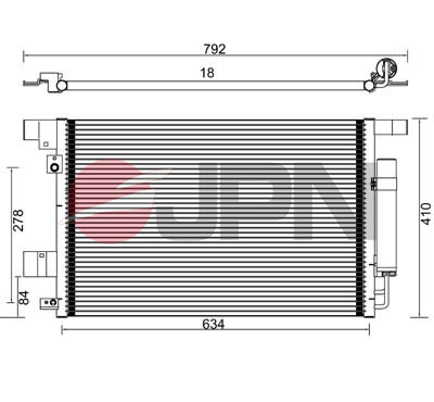 Skraplacz klimatyzacji JPN 60C9091-JPN