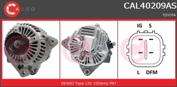Alternator CASCO CAL40209AS