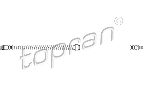 Przewód hamulcowy elastyczny TOPRAN 720 928