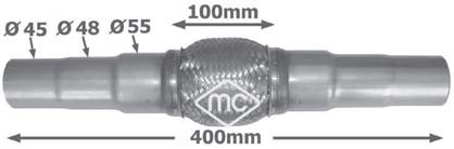 Łącznik elastyczny układu wydechowego METALCAUCHO 02046