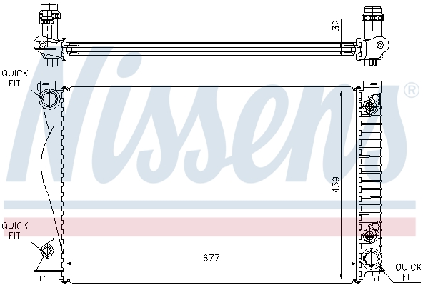 Chłodnica NISSENS 60236A