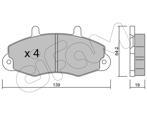 Klocki hamulcowe CIFAM 822-194-0