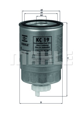 Filtr paliwa KNECHT KC 19