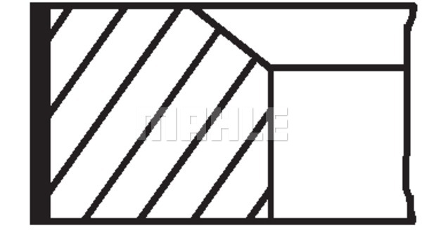 Pierścienie tłokowe MAHLE 001 RS 00111 0N2