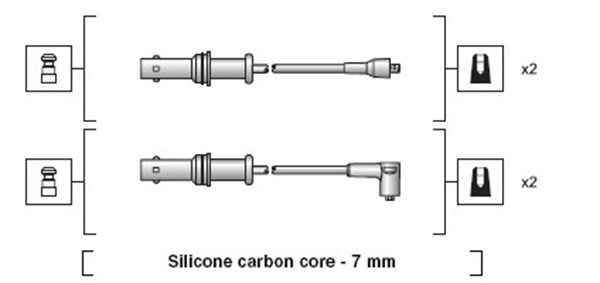 Przewody zapłonowe MAGNETI MARELLI 941318111152