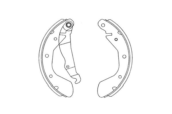 Zestaw szczęk hamulcowych KAVO PARTS KBS-1403