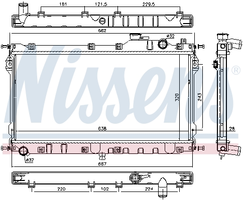 Chłodnica NISSENS 68559