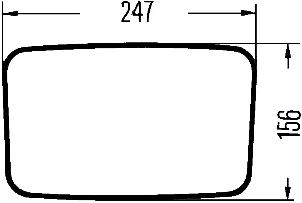 Lusterko zewnętrzne HELLA 8SB 004 288-103