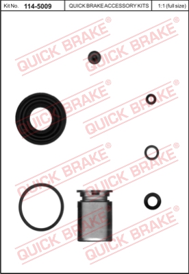 Zestaw naprawczy zacisku hamulcowego QUICK BRAKE 114-5009
