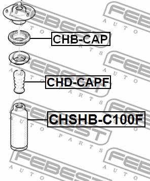 Dystans gumowy FEBEST CHD-CAPF