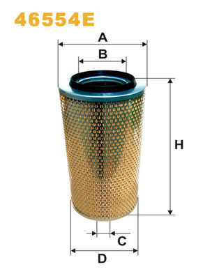 Filtr powietrza WIX FILTERS 46554E