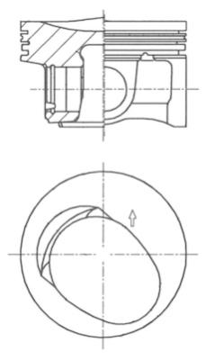 Tłok KOLBENSCHMIDT 41257610