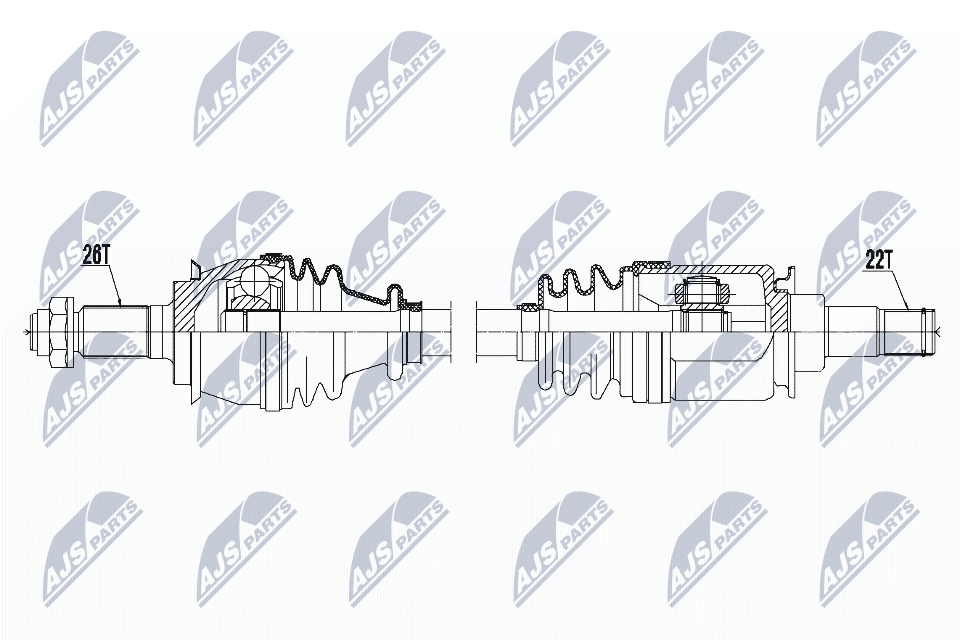 Wał napędowy NTY NPW-BM-119