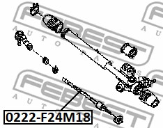 Drążek kierowniczy FEBEST 0222-F24M18