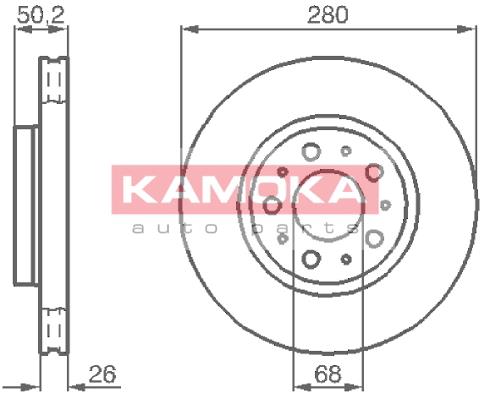 Tarcza hamulcowa KAMOKA 1031210