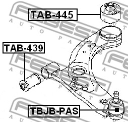 Tuleja wahacza FEBEST TAB-445