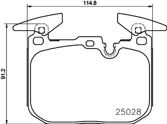 Klocki hamulcowe HELLA 8DB 355 025-771