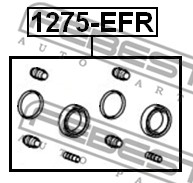 Zestaw naprawczy zacisku FEBEST 1275-EFR