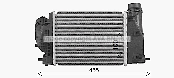 Chłodnica powietrza intercooler AVA QUALITY COOLING DN4469